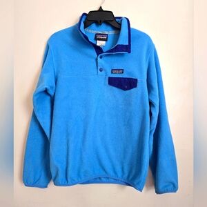 Women's Patagonia Synchilla Fleece Pullover Blue Small Outdoors Warm Winter